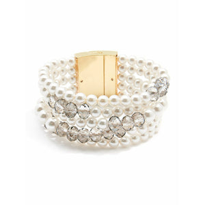Pearls & Crystals Bracelet