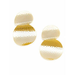 Gold Disks Earrings
